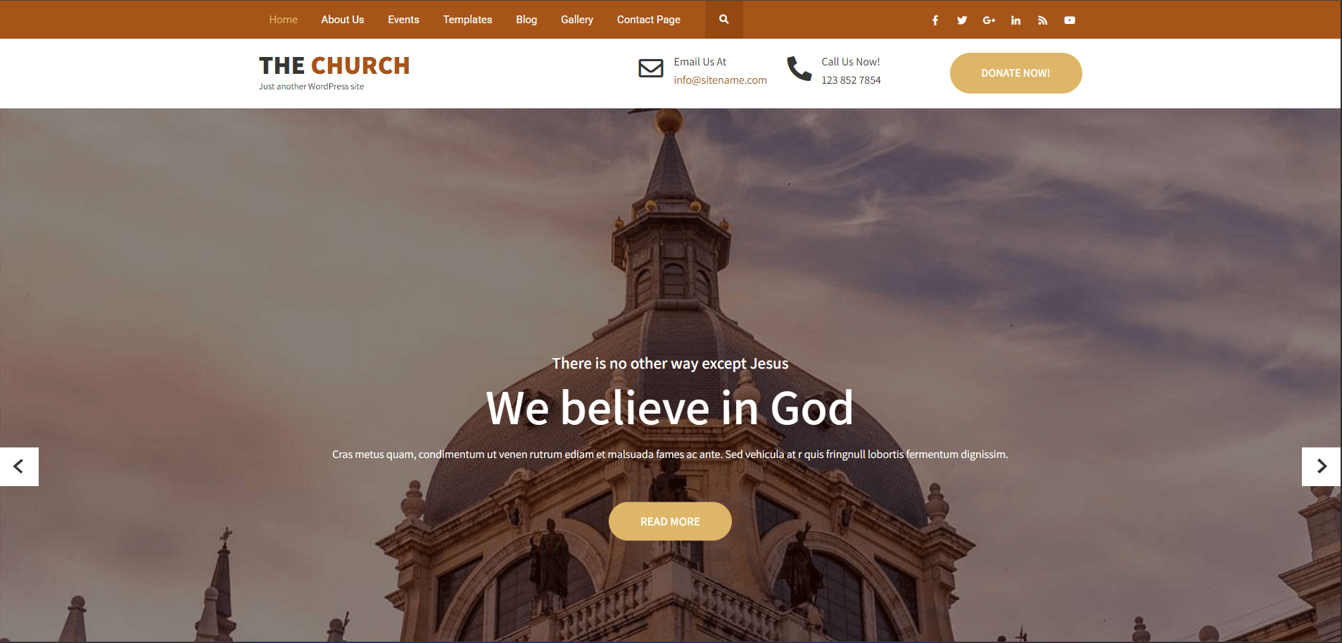 The Church - Religious WordPress Theme