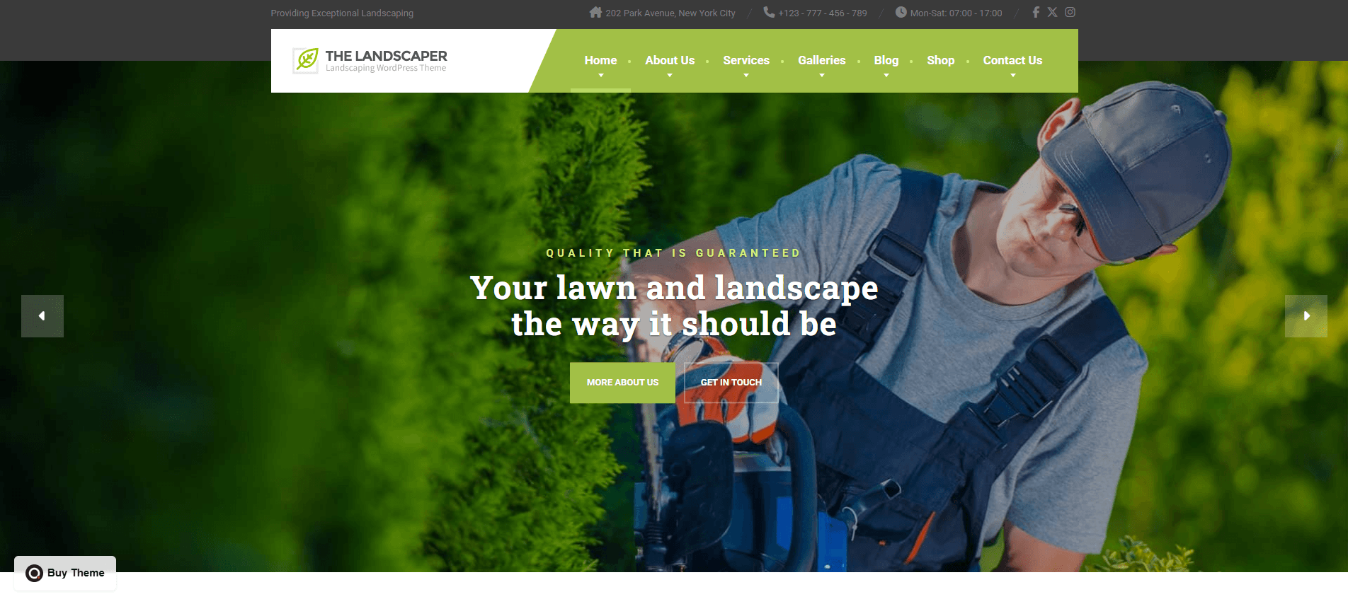 The Landscaper - Lawn & Landscaping WP Theme