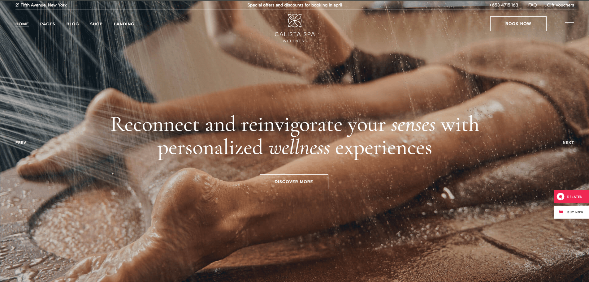 Calista - Spa & Wellness WordPress Theme