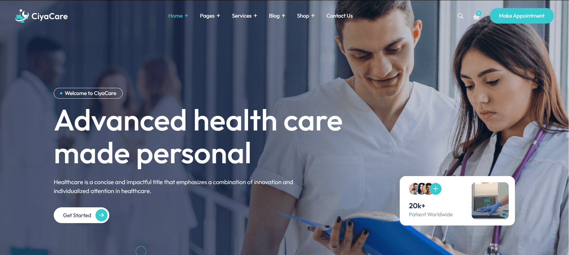 CiyaCare - Healthcare & Medical WordPress Theme