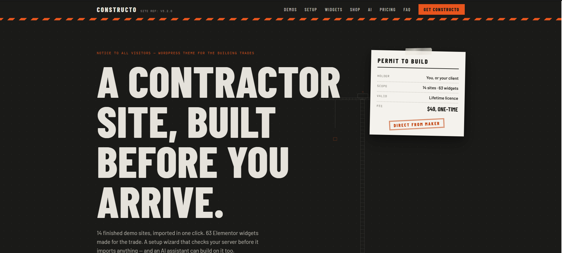 Constructo - Construction WordPress Theme