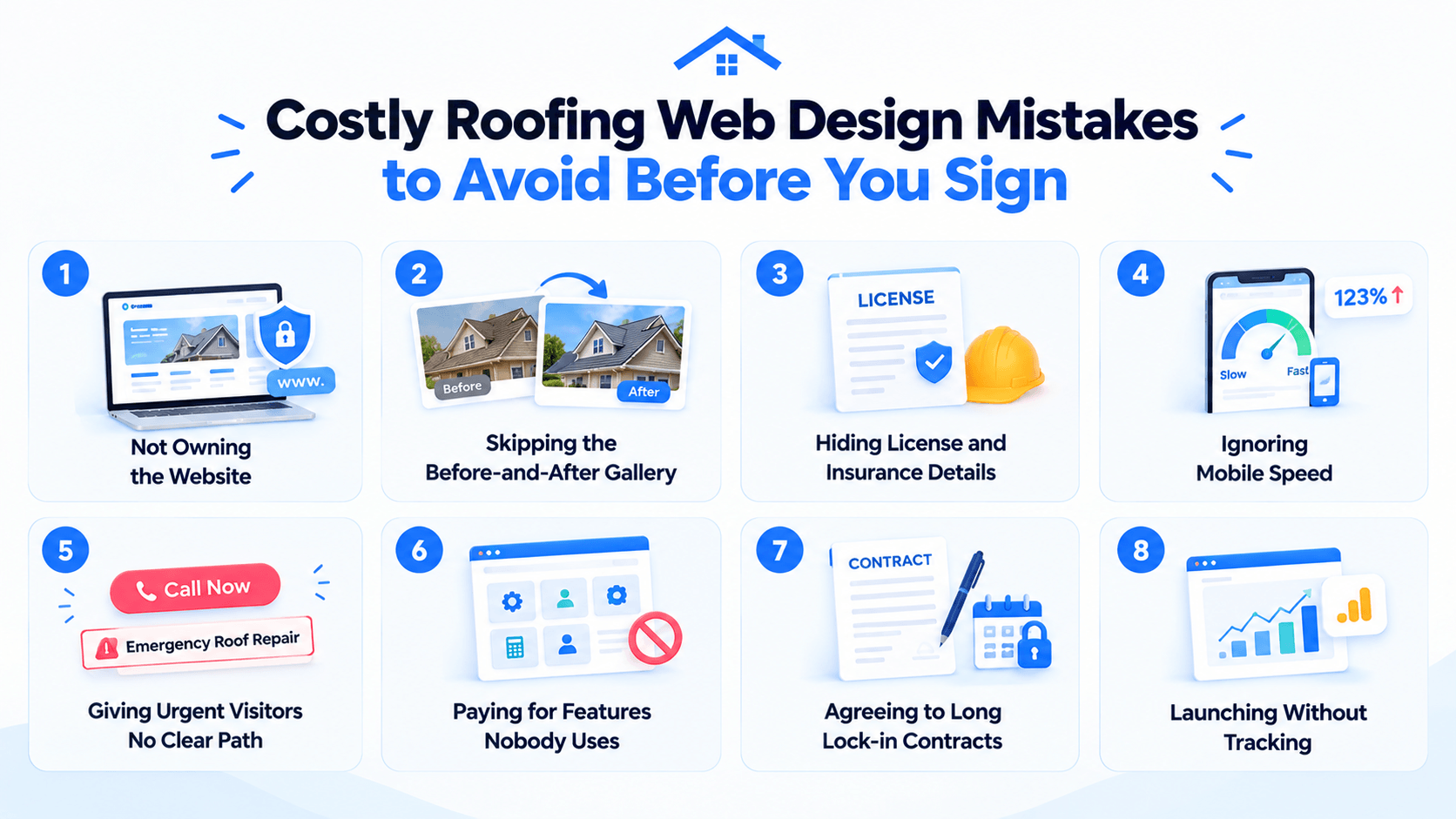 Costly Roofing Web Design Mistakes to Avoid Before You Sign