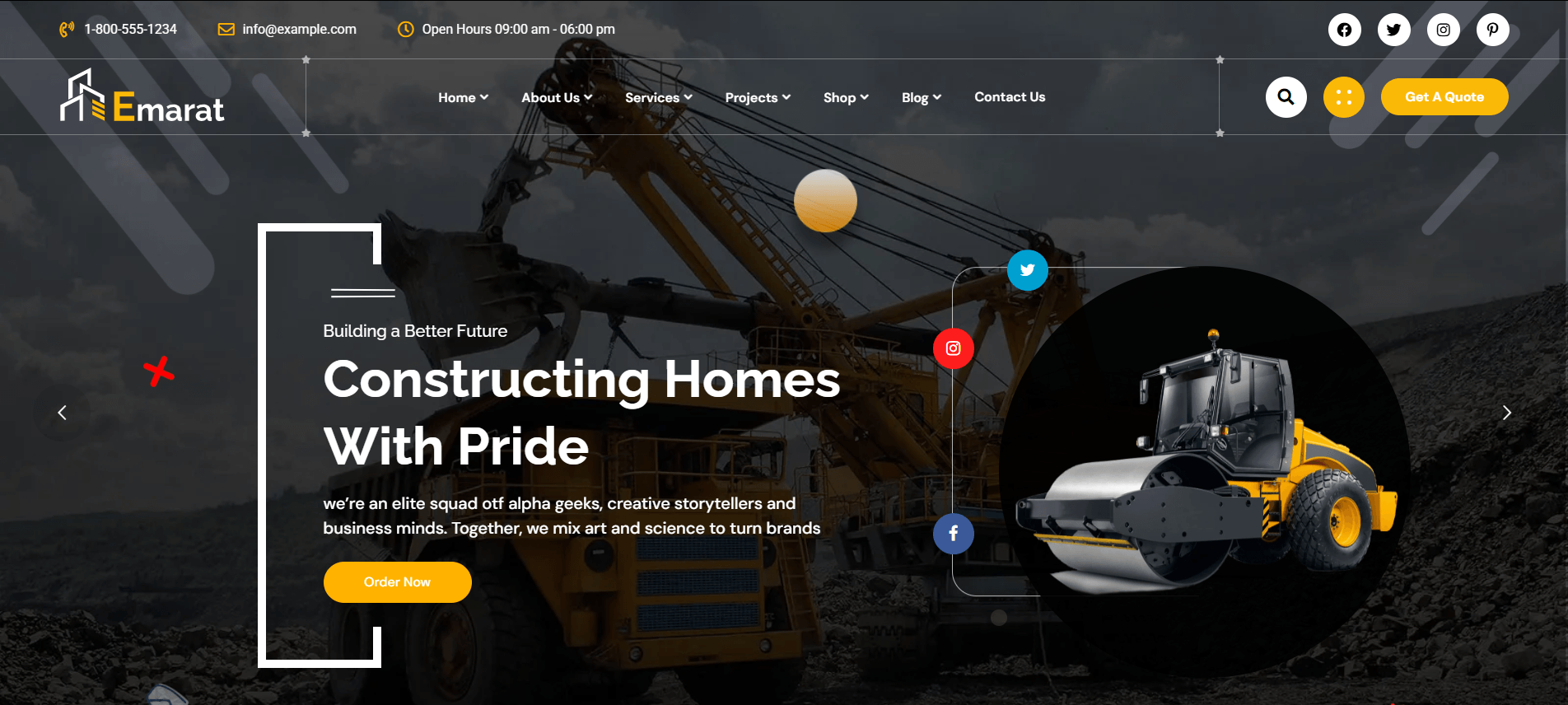 Emarat - Construction WordPress Theme