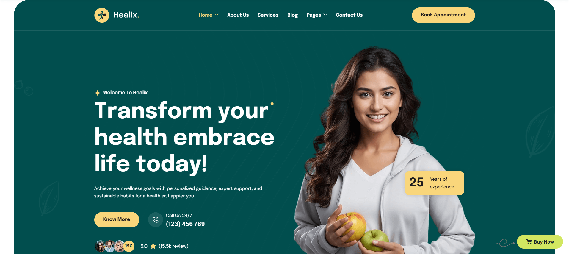 Healix - Health Coach WordPress Theme