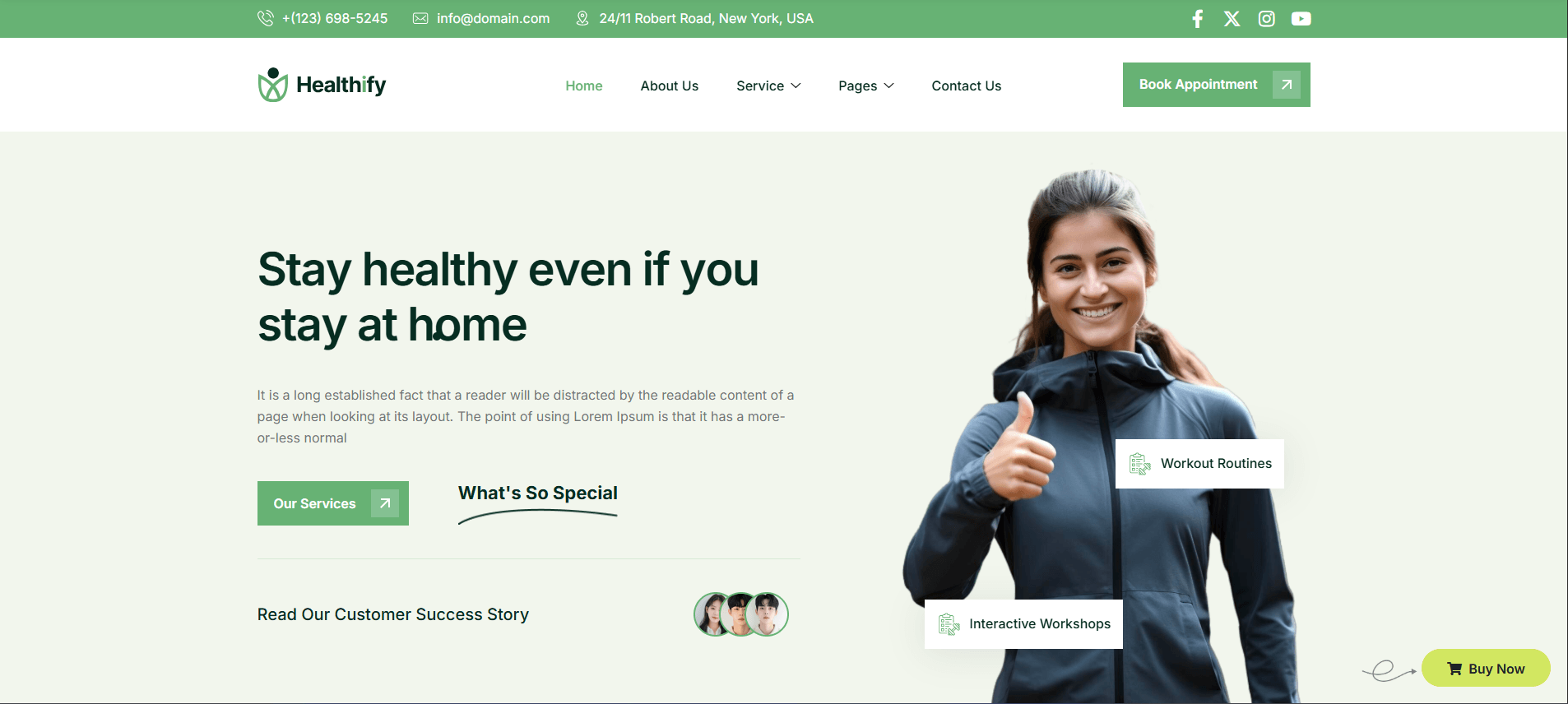 Healthify - Health Coaching WordPress Theme