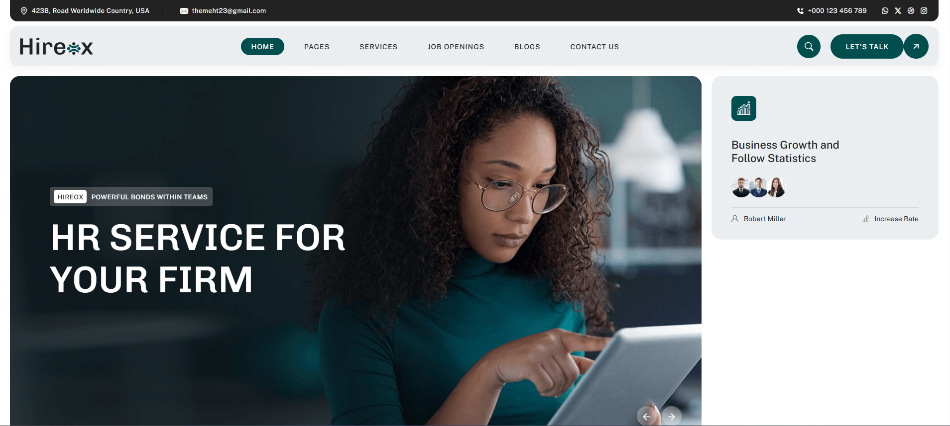 Hireox - Human Resources & Recruiting WordPress Theme
