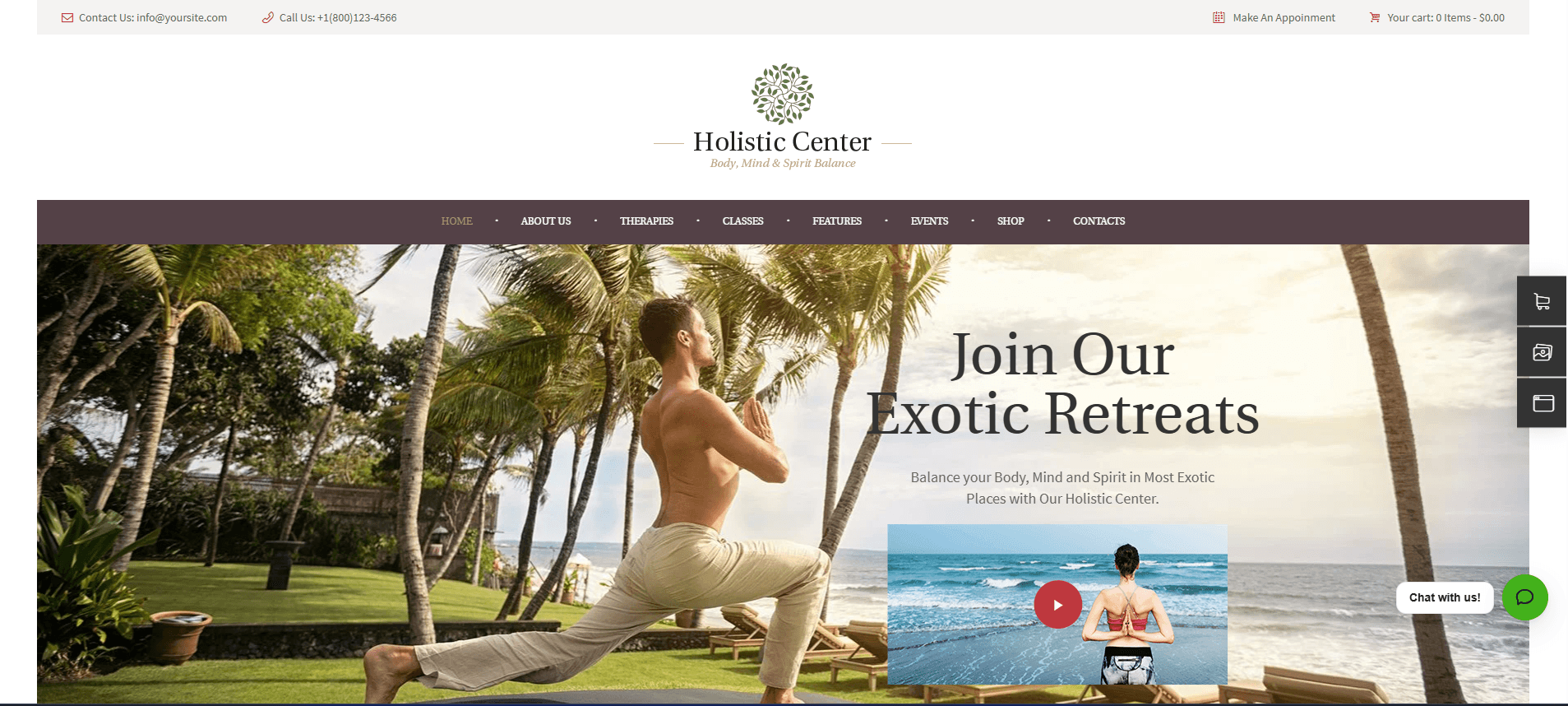 Holistic Center - Wellness and Spa Salon WordPress Theme
