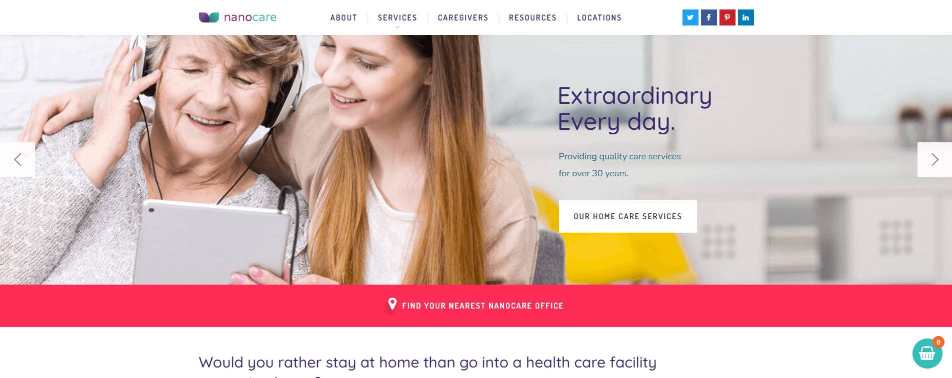 Home Health Care, Medical Care WordPress Theme - NanoCare