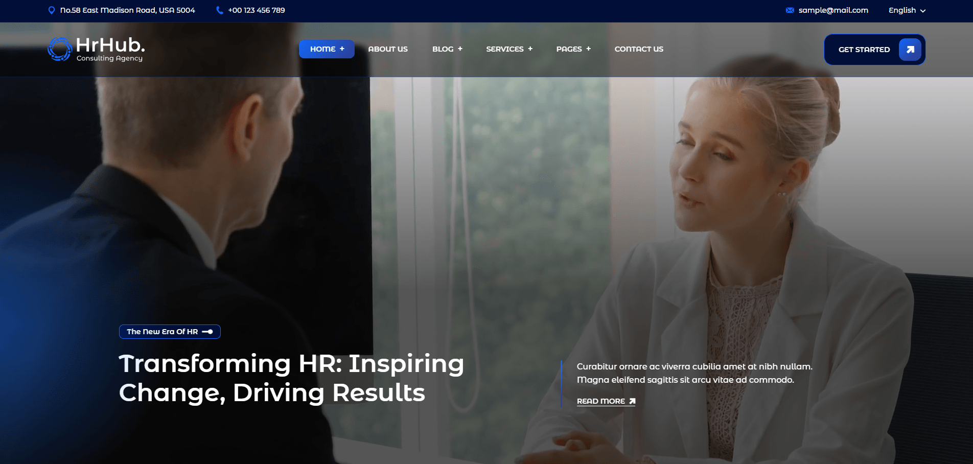 Hr Hub - Recruitment Agency WordPress Theme
