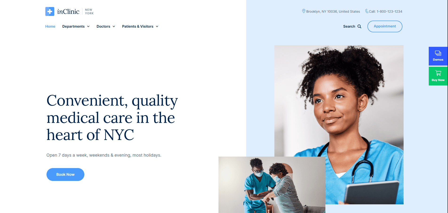 InClinic - Healthcare & Medical WordPress Theme