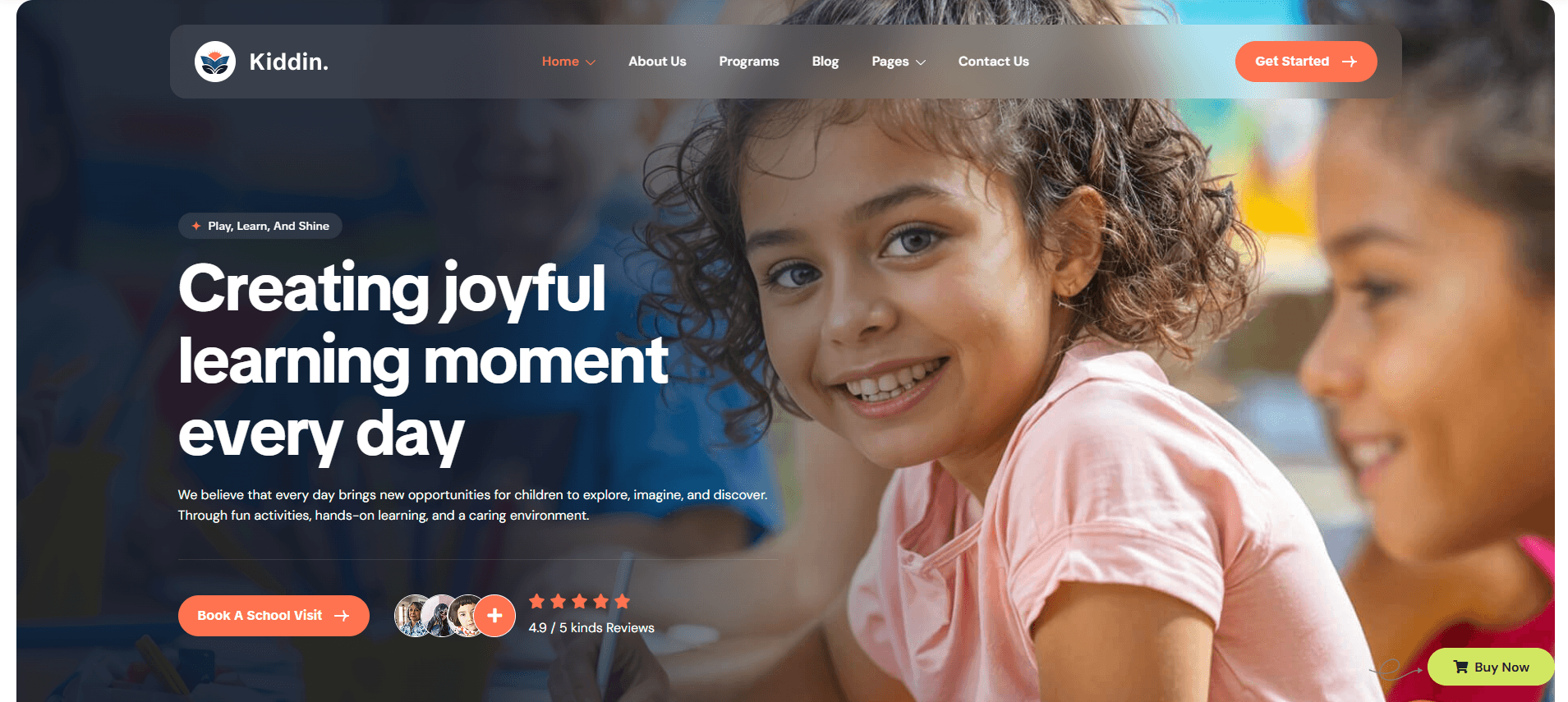 Kiddin – Kindergarten & Preschool WordPress Theme