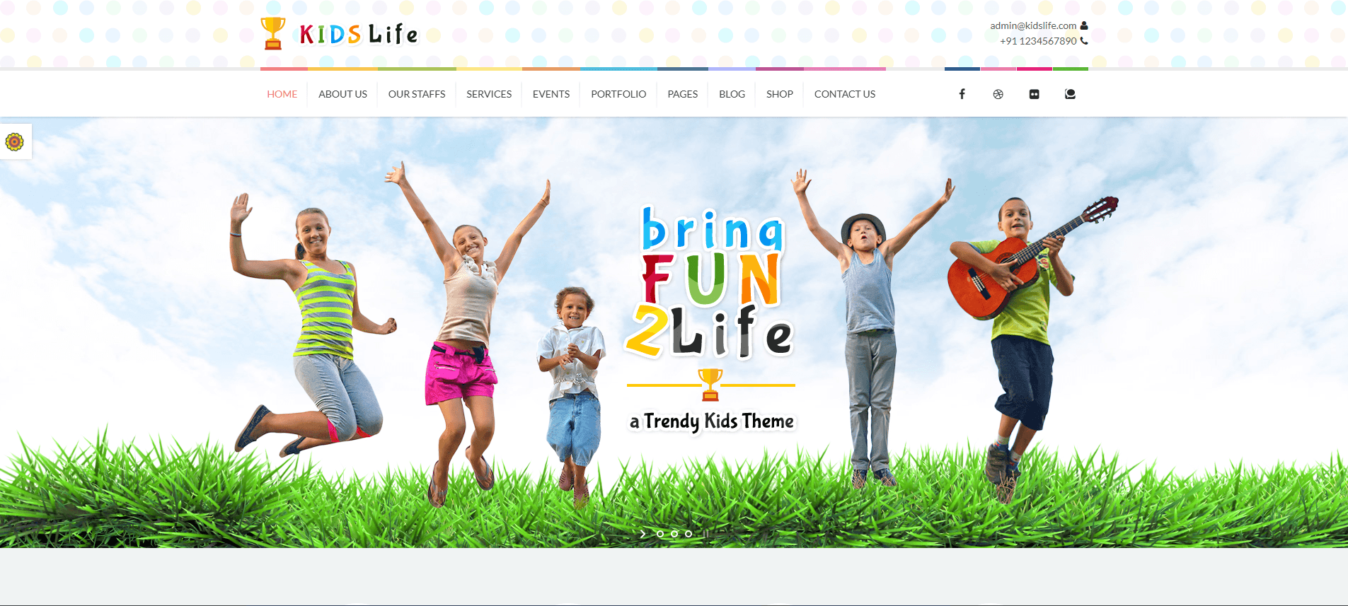 Kids Life | Children School WordPress