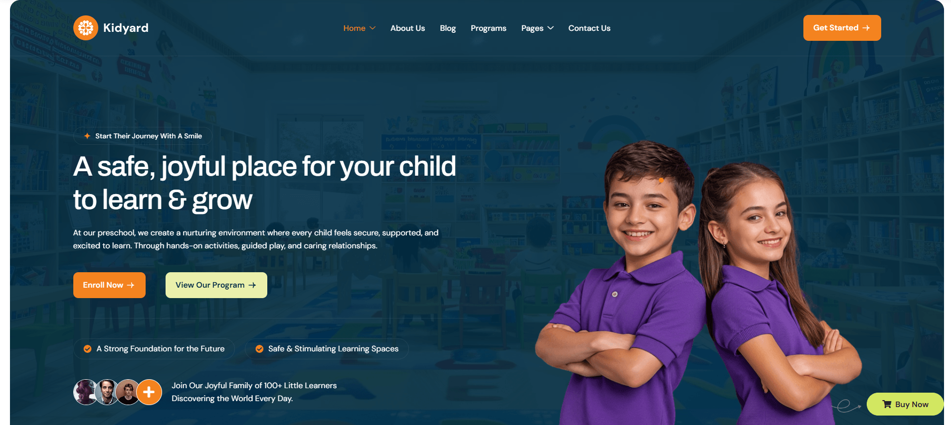 Kidyard – Preschool & Kindergarten WordPress Theme