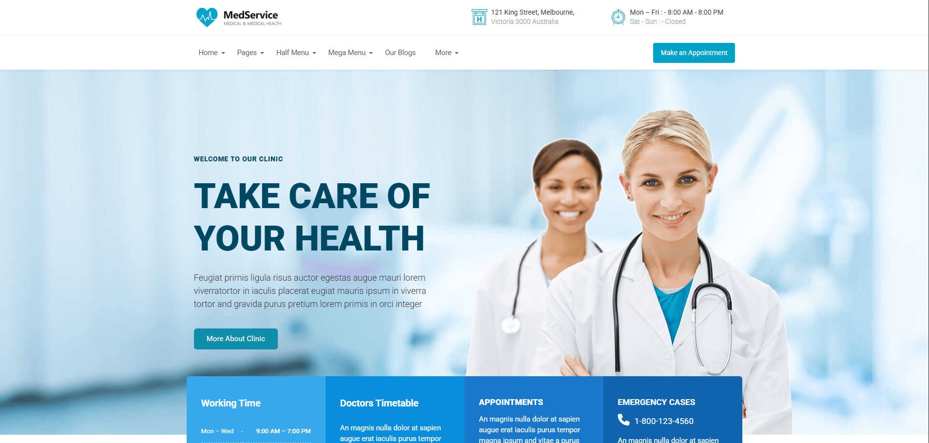 MedService - Medical WordPress Theme