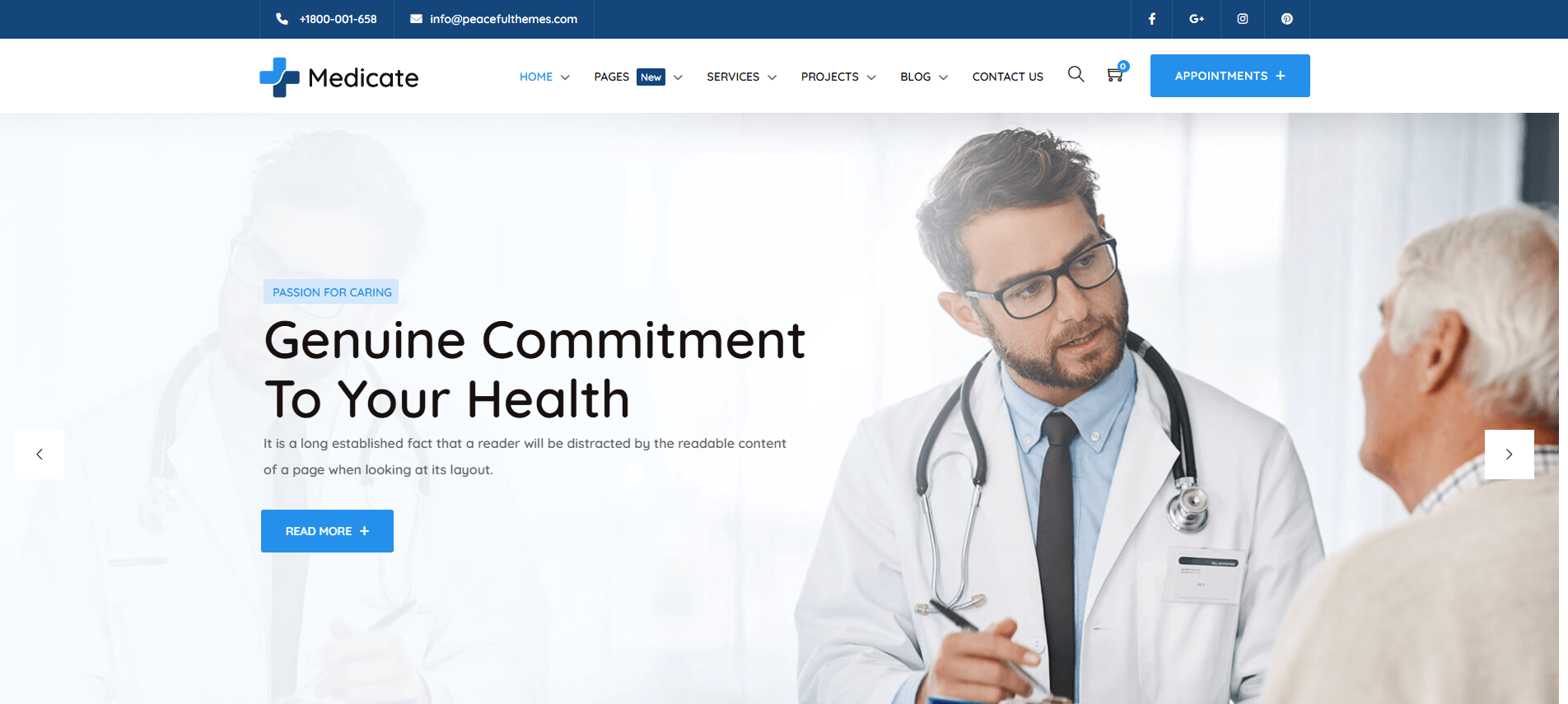 Medicate - Health & Medical WordPress Theme + RTL Ready
