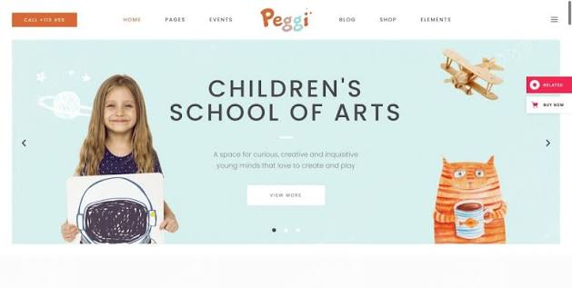 Peggi - Multipurpose Children WordPress Theme