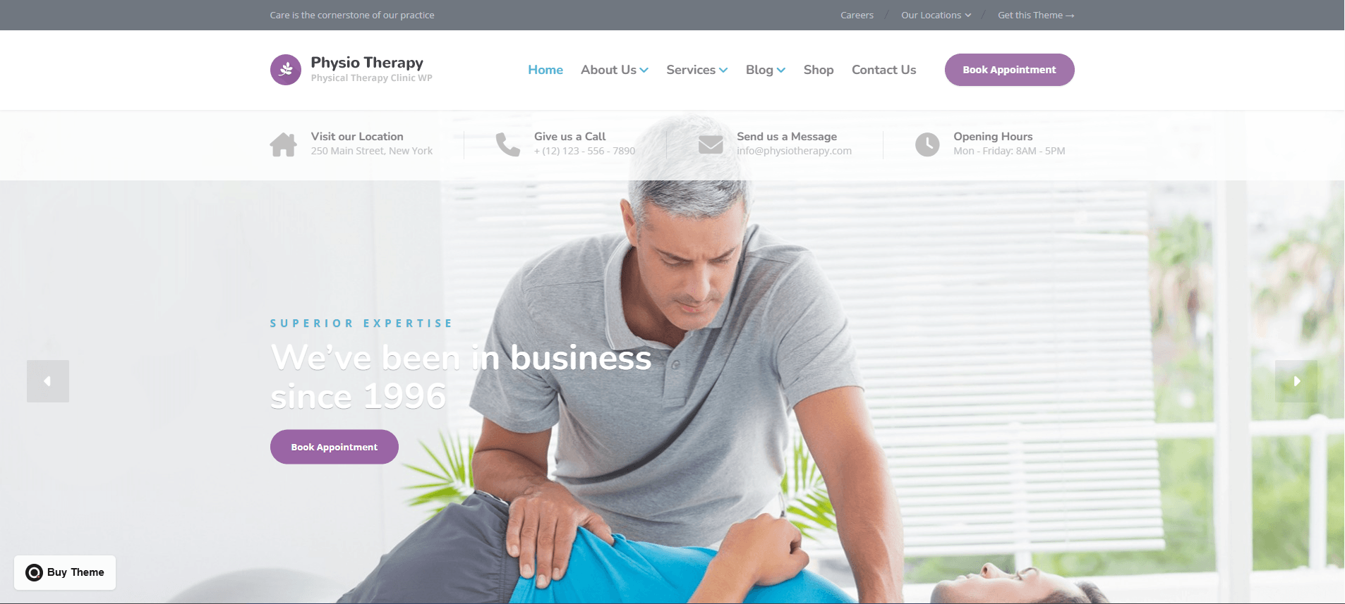 Physio - Physical Therapy & Physiotherapy WP Theme