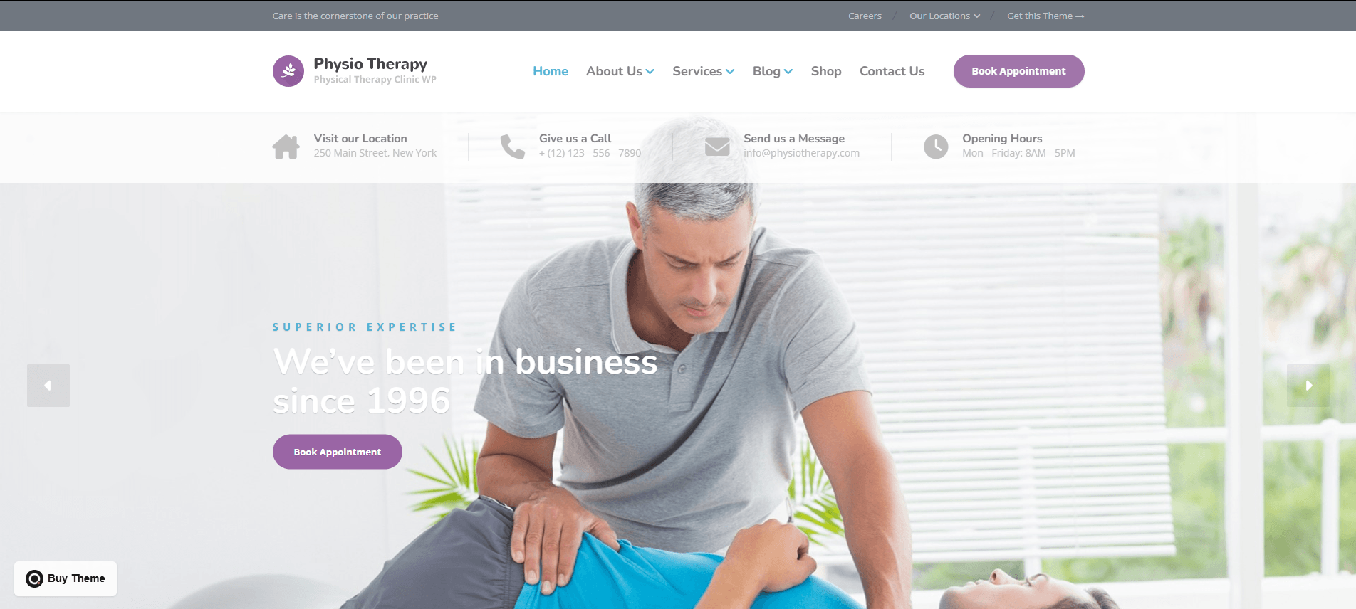 Physio - Physical Therapy & Physiotherapy WP Theme