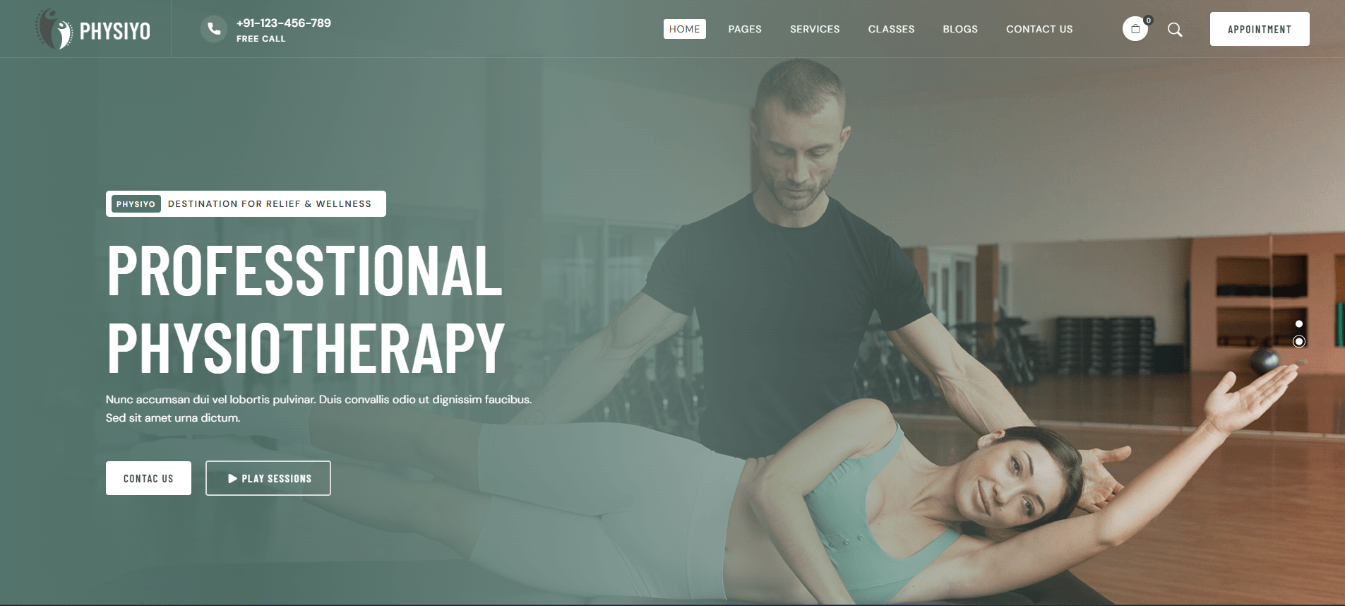Physiyo - Chiropractor & Physiotherapy Wellness WordPress Theme