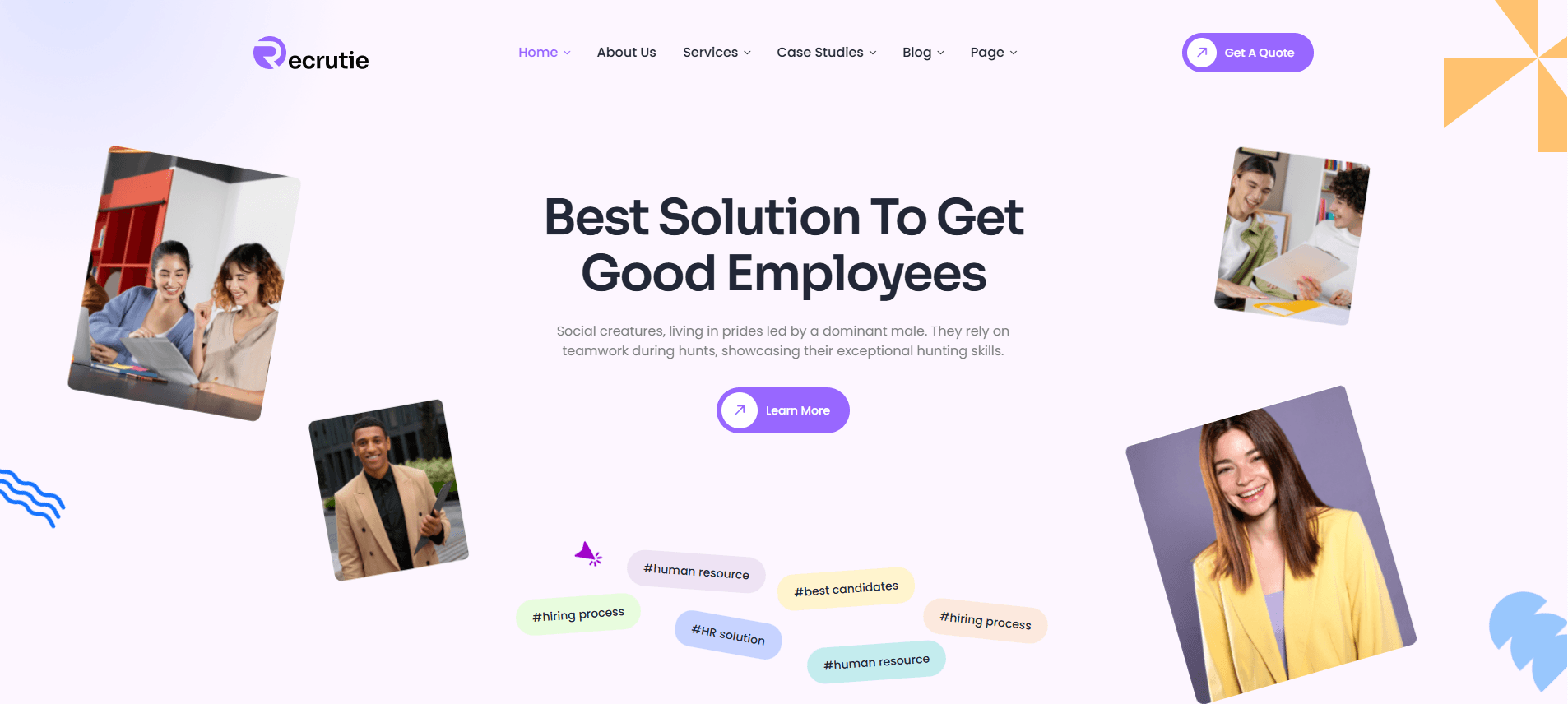 Recrutie - Recruitment Agency WordPress Theme
