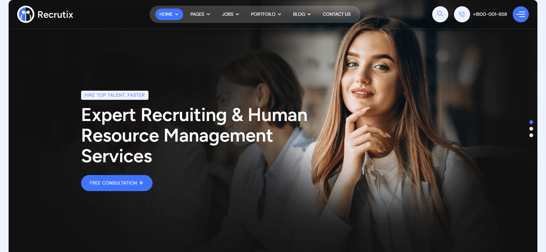 Recrutix - Human Resources & Recruiting WordPress Theme