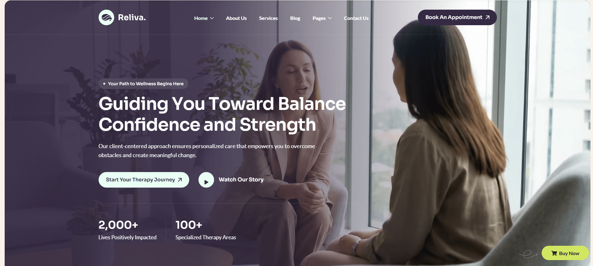 Reliva - Mental Health & Psychology WordPress Theme