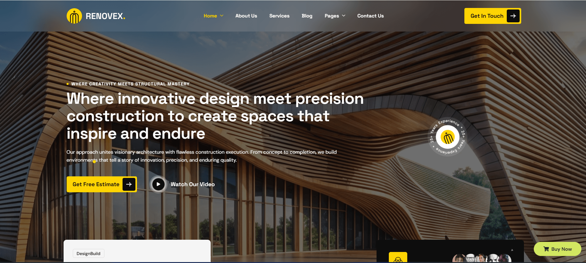Renovex - Construction & Architecture WordPress Theme
