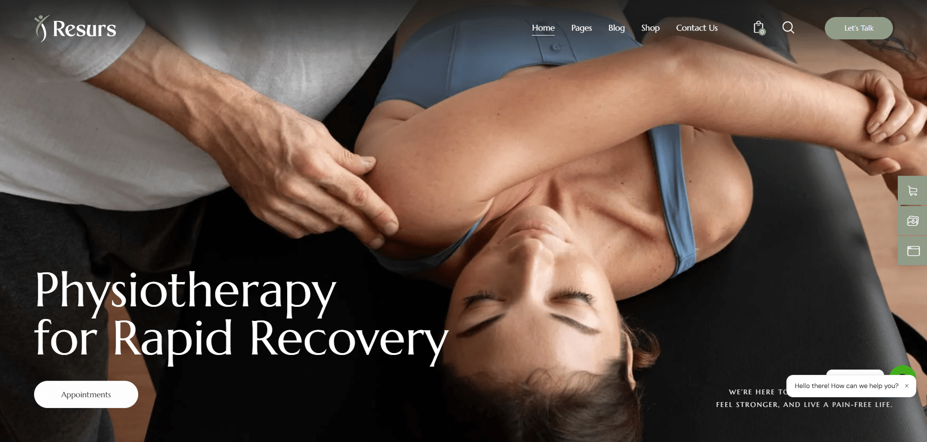 Resurs - Physiotherapy & Psychology Rehabilitation WordPress Theme