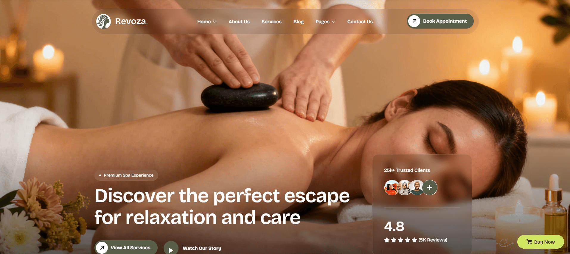 Revoza - Wellness Center and Spa WordPress Theme