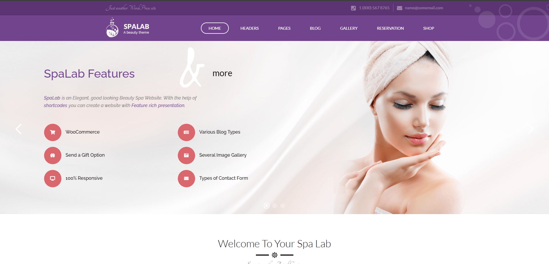 SpaLab - Beauty Salon WordPress Theme