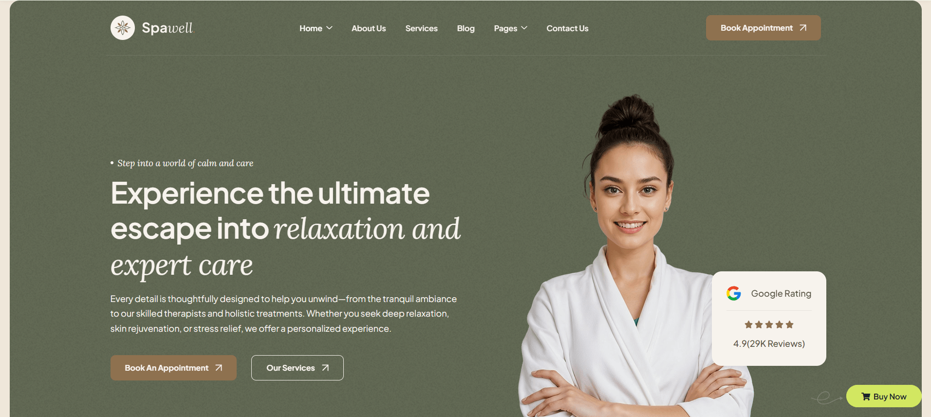 Spawell - Spa and Wellness WordPress Theme