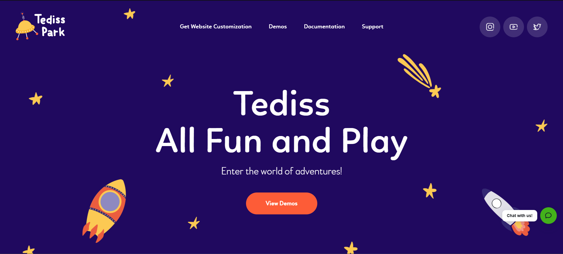 Tediss | Play Area & Child Care Center WordPress Theme