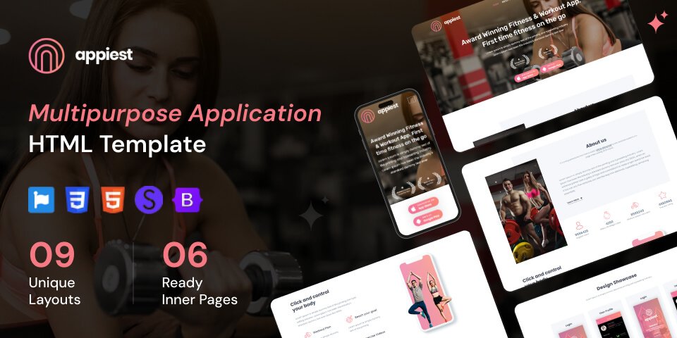 Application Landing Page Template