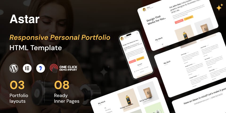 responsive portfolio template