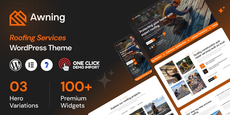 Roofing Services WordPress Theme