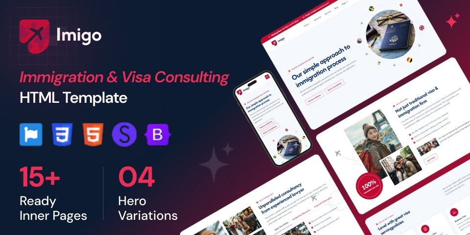 Immigration Consultant Website Template