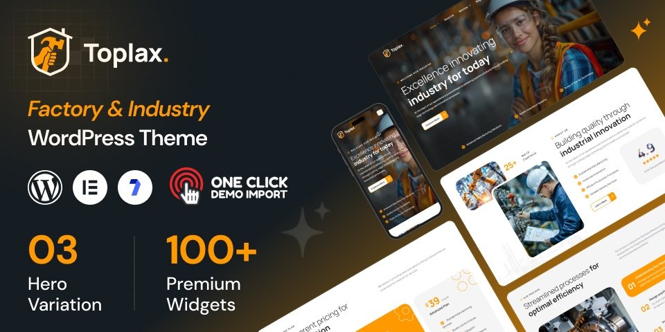 Industrial WordPress theme