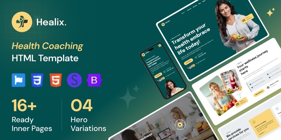 Fitness Coach Website Template