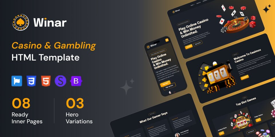 Casino HTML Template