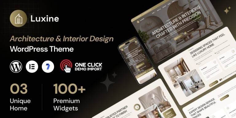 Interior Design WordPress Theme - Modern & Creative Layouts