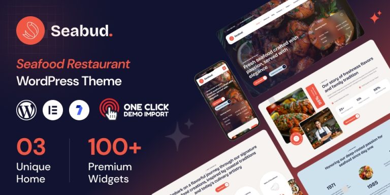 Seafood Restaurant WordPress Theme for Seafood Restaurants