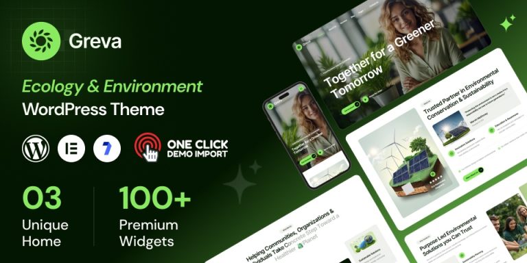 Environmental WordPress Theme for Nature & Ecology Sites