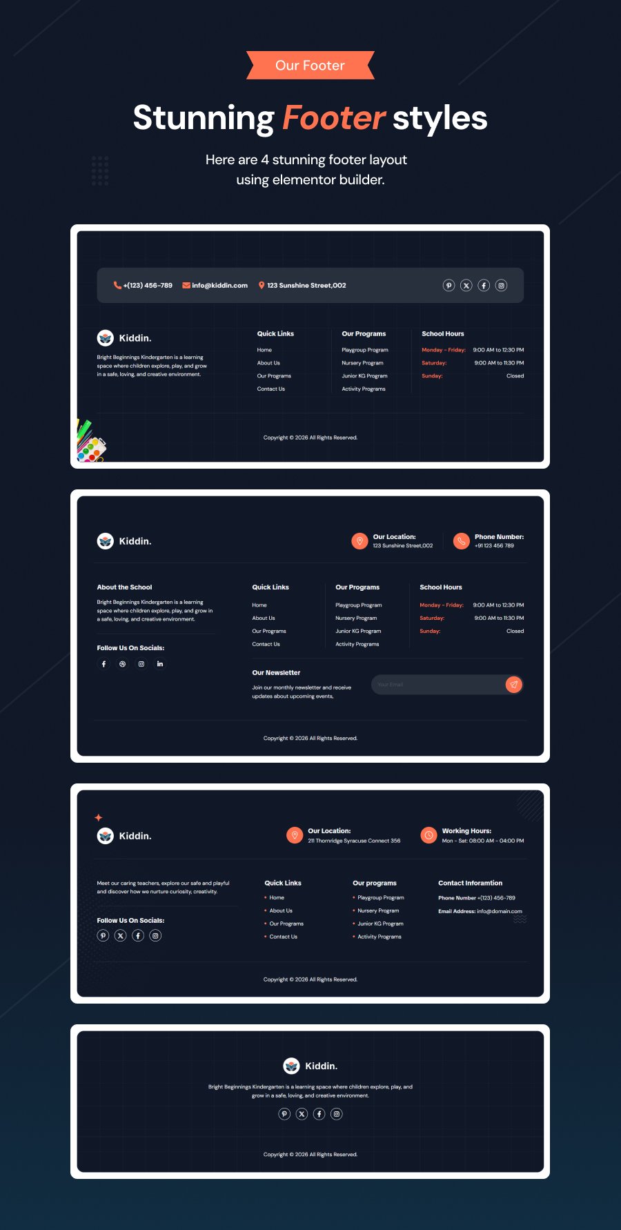 kindergarten wordpress template