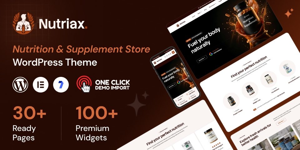 Supplement Store WordPress Theme